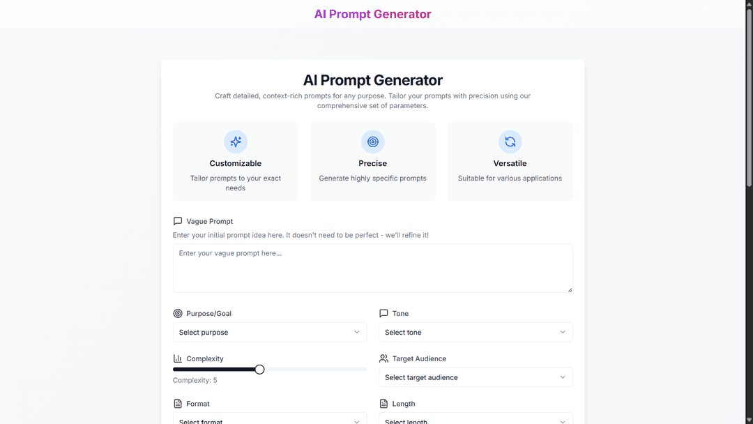 AI Prompt Generator