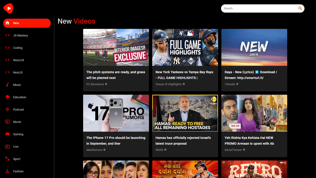 Youtube clone